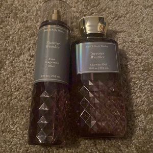 Sweater Weather Bath & Body works set